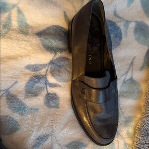 Bandolino Dark Blue Leather Women’s Penny Loafers